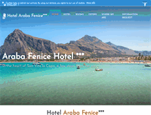 Tablet Screenshot of hotelarabafenice.it